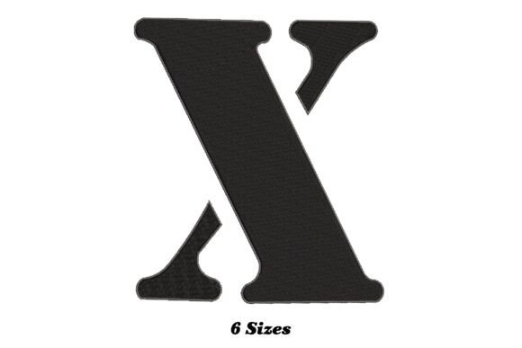 Alphabet Letter X: A Stylish Embroidery Design