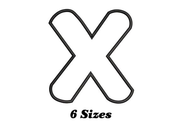 Alphabet Letter X Outline: A Stylish Embroidery Choice