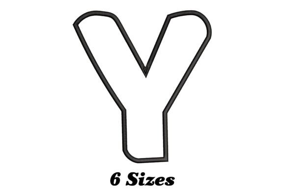 Alphabet Letter Y Outline: A Festive Embroidery Choice