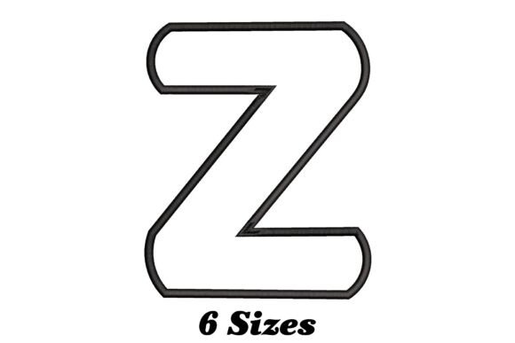 Alphabet Letter Z Outline: A Stylish Embroidery Choice