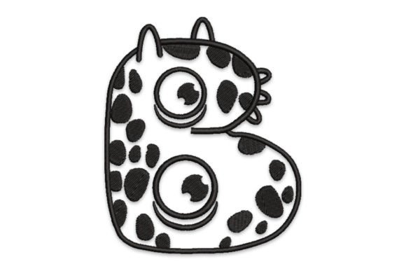 Charming Monster Alphabet Letter B for Gifts