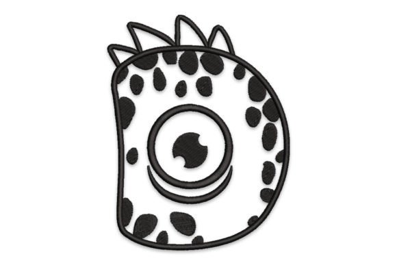 Charming Monster Alphabet Letter D