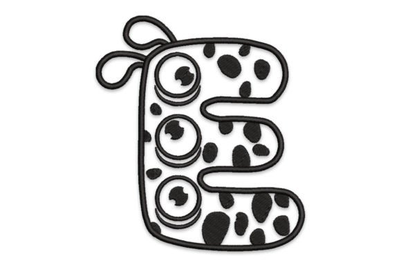 Charming Monster Alphabet Letter E for Seasonal Delight