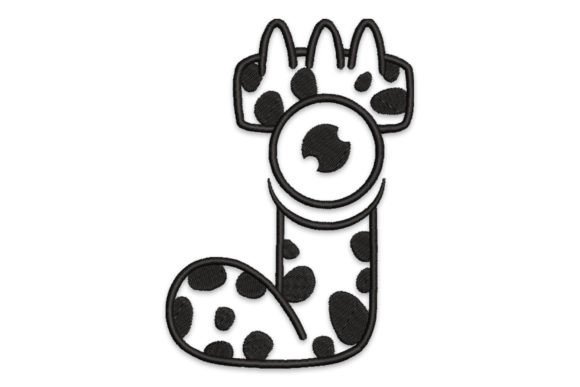 Charming Monster Alphabet Letter J for Business