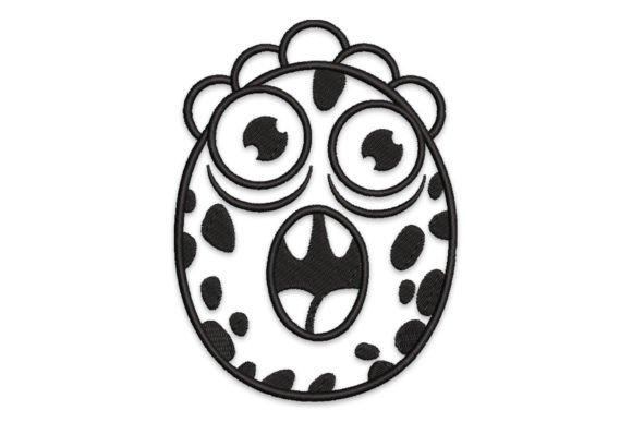 Charming Monster Alphabet Letter O Embroidery