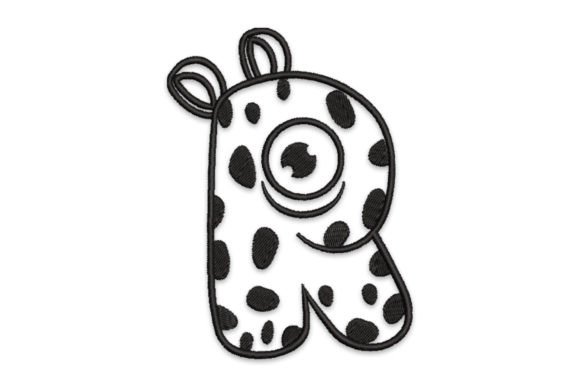Charming Monster Alphabet Letter R for Craft Fairs
