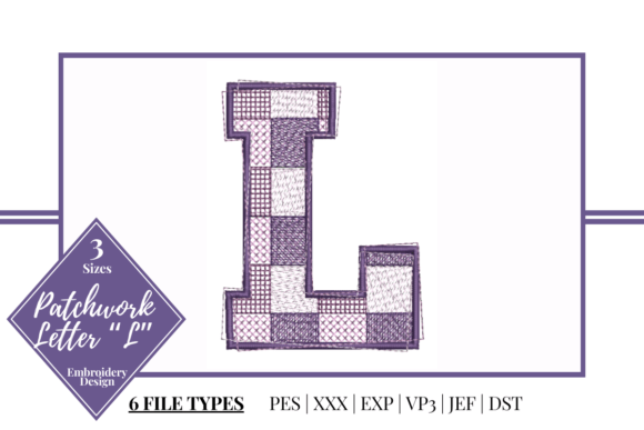 Charming Patchwork Letter L for Personalized Gifts