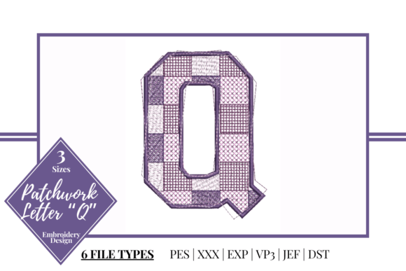 Charming Patchwork Letter Q for Personalized Gifts