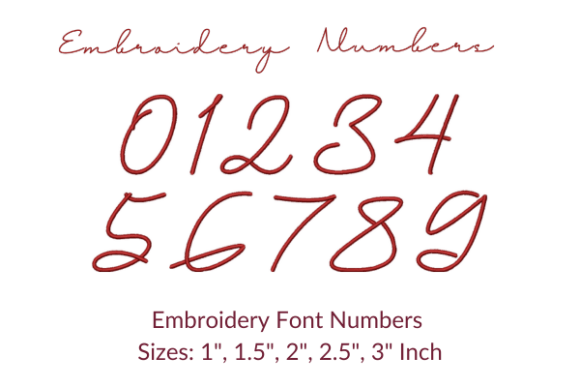 Fairwater Number Font: A Versatile Embroidery Choice