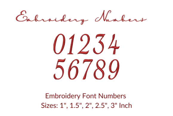 Kentwell Number Font: A Versatile Embroidery Choice