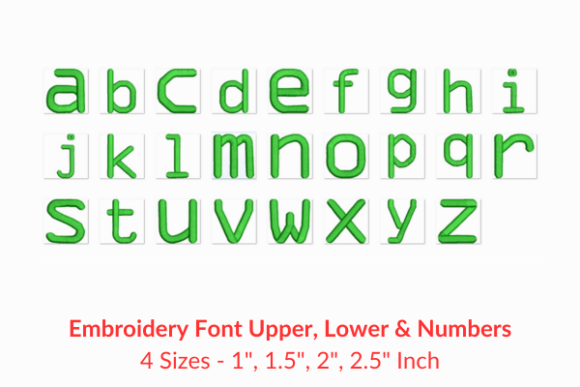 Microscan Fonts: A Versatile Embroidery Design