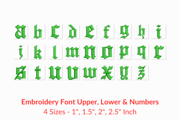 Old English Font: A Timeless Choice for Seasonal Embroidery