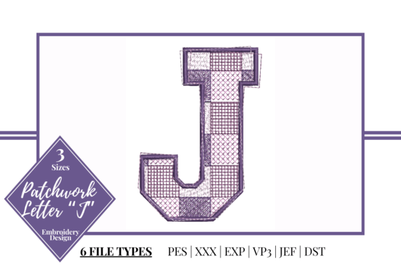 Patchwork Letter J: A Stylish Accent for Handmade Creations