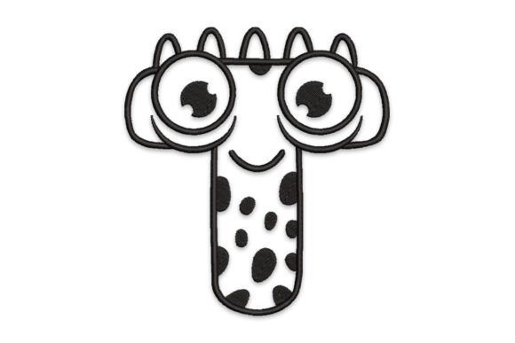 Review: Monster Alphabet Letter T Embroidery Design