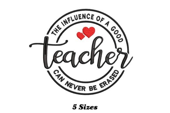 Teacher Can Never Be Erased: A Playful Embroidery Design