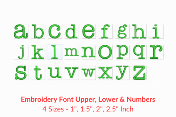 Typewriter Font: A Perfect Embroidery Choice