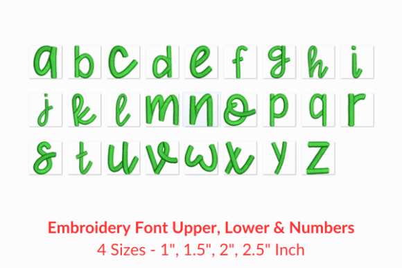 XOXO Glow Font: A Festive Touch for Holiday Embroidery